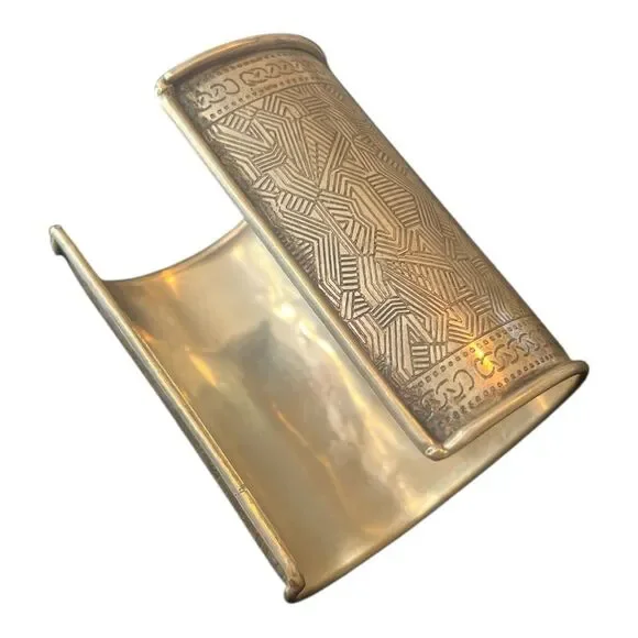 Silver Cuff Bracelet with Turquoise Stone - Picture 2 of 4